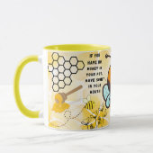 Save the Bees Inspirational Bee Honey Lover Gift  マグカップ (左)
