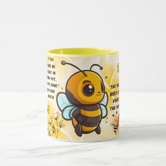Save the Bees Inspirational Bee Honey Lover Gift  マグカップ (中央)
