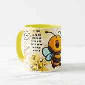 Save the Bees Inspirational Bee Honey Lover Gift  マグカップ (正面左)