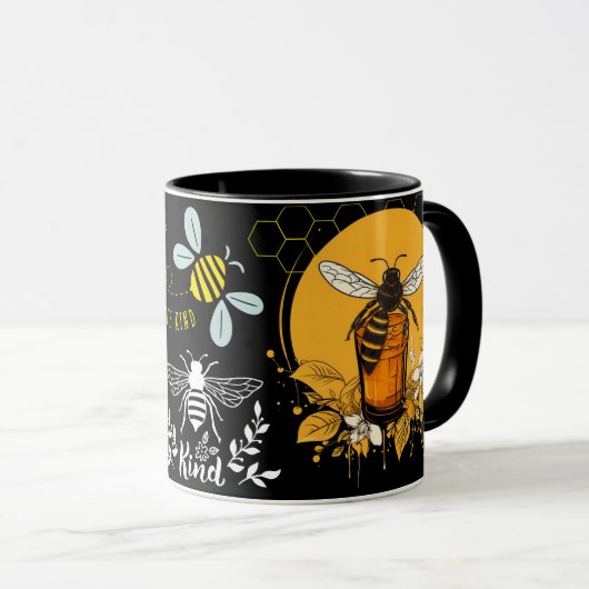 Save the Bees Inspirational Bee Honey Lover Gift  マグカップ (正面右)