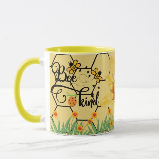 Save the Bees Inspirational Bee Honey Lover Gift  マグカップ (左)