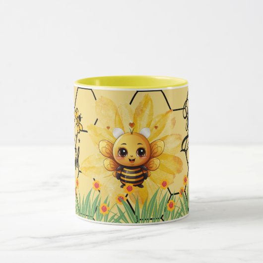 Save the Bees Inspirational Bee Honey Lover Gift マグカップ (中央)
