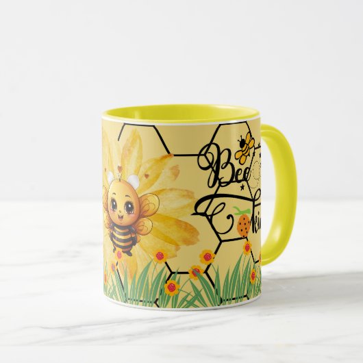 Save the Bees Inspirational Bee Honey Lover Gift  マグカップ (正面右)