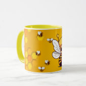 Save the Bees Inspirational Bee Honey Lover Gift  マグカップ (正面左)