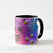 Save the Bees Inspirational Bee Honey Lover Gift  マグカップ (正面右)