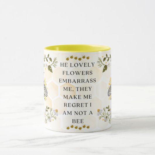 Save the Bees Inspirational Bee Honey Lover Gift  マグカップ (中央)