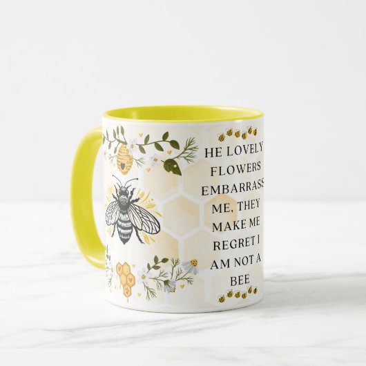 Save the Bees Inspirational Bee Honey Lover Gift  マグカップ (正面左)