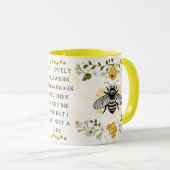 Save the Bees Inspirational Bee Honey Lover Gift  マグカップ (正面右)