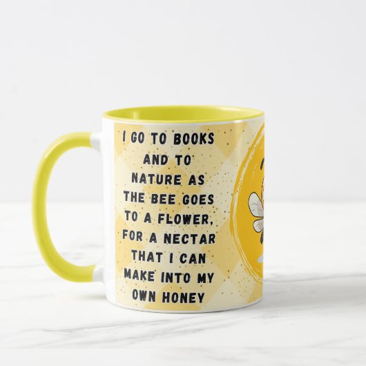 Save the Bees Inspirational Bee Honey Lover Gift  マグカップ (左)
