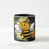 Save the Bees Inspirational Bee Honey Lover Gift  マグカップ (中央)