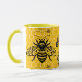 Save the Bees Inspirational Bee Honey Lover Gift  マグカップ (左)