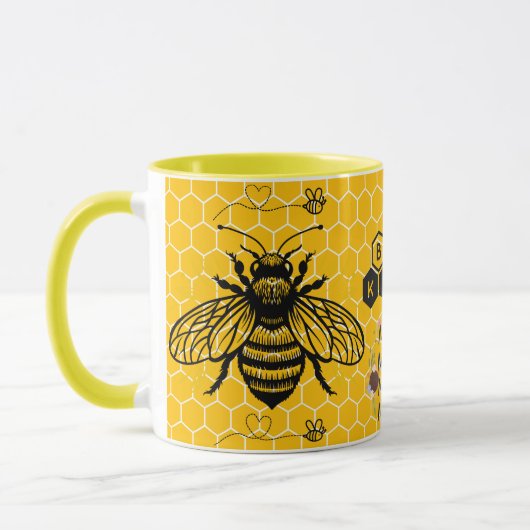 Save the Bees Inspirational Bee Honey Lover Gift マグカップ (左)