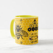 Save the Bees Inspirational Bee Honey Lover Gift  マグカップ (正面左)