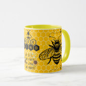 Save the Bees Inspirational Bee Honey Lover Gift  マグカップ (正面右)
