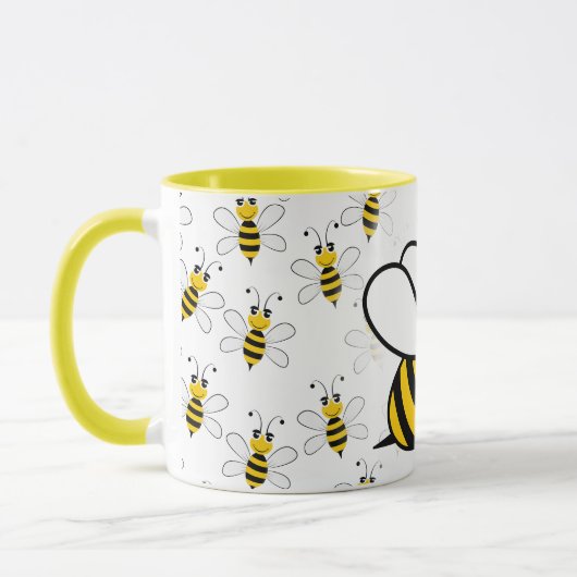 Save the Bees Inspirational Bee Honey Lover Gift  マグカップ (左)