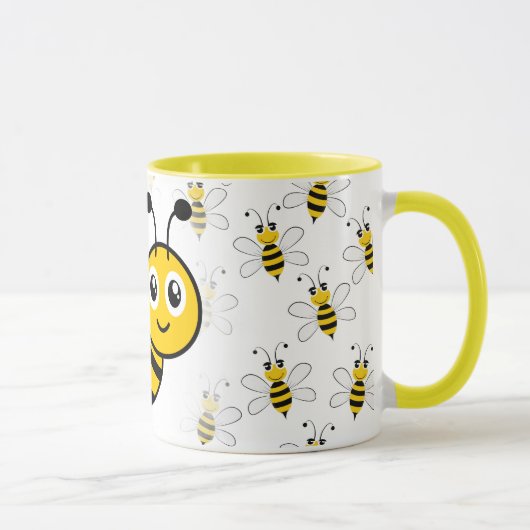 Save the Bees Inspirational Bee Honey Lover Gift  マグカップ (右)