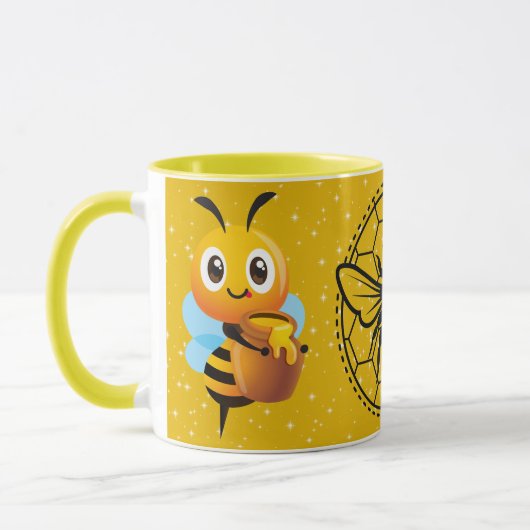 Save the Bees Inspirational Bee Honey Lover Gift マグカップ (左)