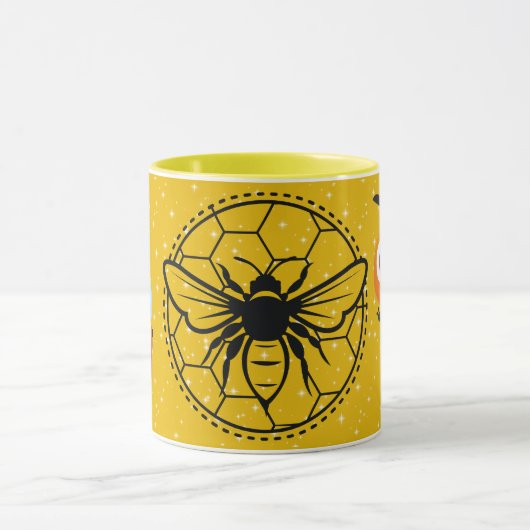 Save the Bees Inspirational Bee Honey Lover Gift  マグカップ (中央)