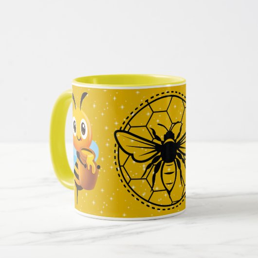 Save the Bees Inspirational Bee Honey Lover Gift  マグカップ (正面左)