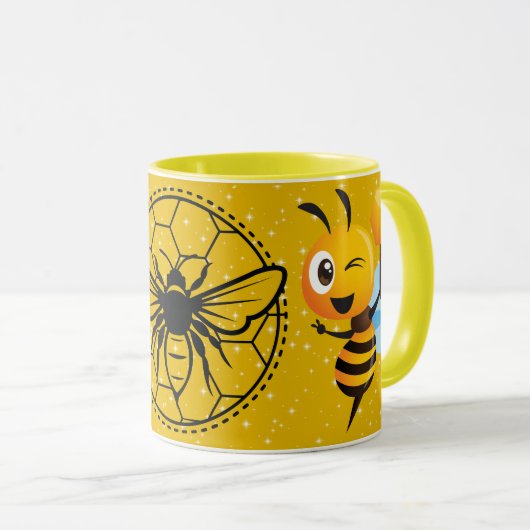 Save the Bees Inspirational Bee Honey Lover Gift  マグカップ (正面右)
