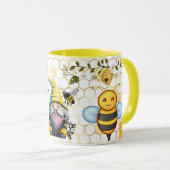 Save the Bees Inspirational Bee Honey Lover Gift  マグカップ (正面右)