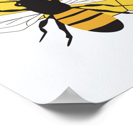 Save the Bees Inspirational Poster ポスター (角)