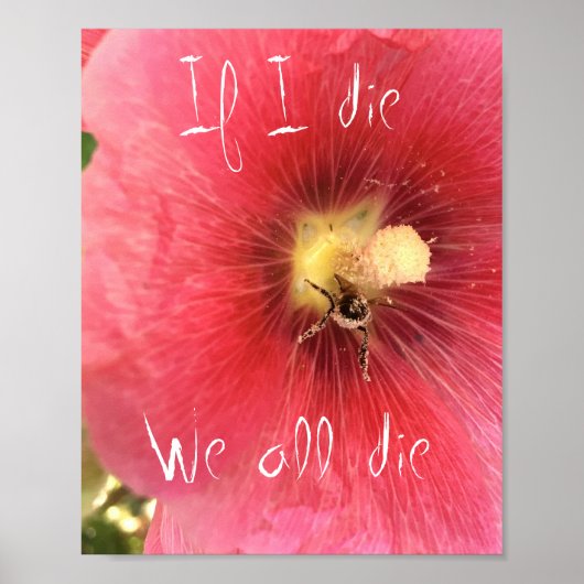 Save the Bees Poster - 8"x10" ポスター (正面)