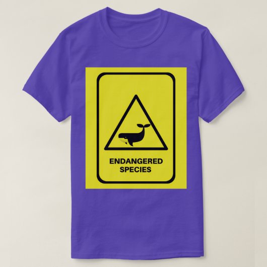 Save The Blue whale Tシャツ (デザイン正面)