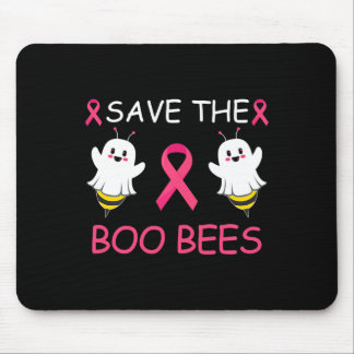 Save The Boo Bees Halloween Fun Breast Cancer Awar マウスパッド