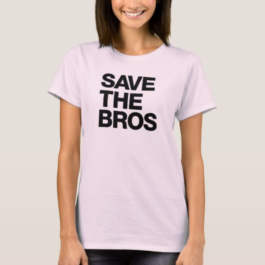 Save the Bros Organic Women's T - White Tシャツ (正面)