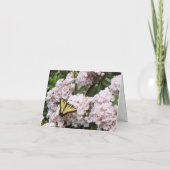 Save the Butterflies Pink Thank You Card サンキューカード (裏面)