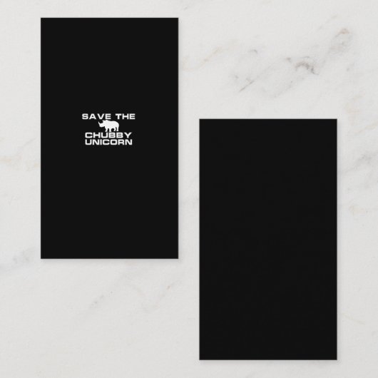 save the chubby unicorn 名刺 (正面/裏面)