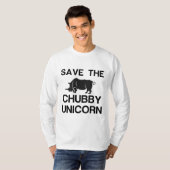 SAVE THE CHUBBY UNICORN RHINO Tシャツ (正面フル)
