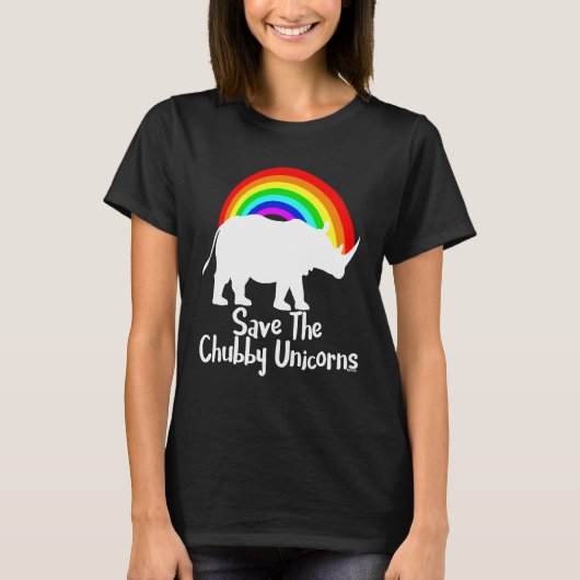 Save The Chubby Unicorn Tシャツ (正面)