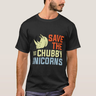 Save The Chubby Unicorns Fat Rhino Tシャツ