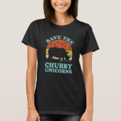 Save The Chubby Unicorns Rhino  Animal Rights Acti Tシャツ (正面)