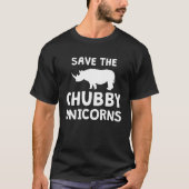 Save The Chubby Unicorns Rhino Rhino Tシャツ (正面)