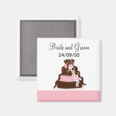 Save the Dateデザイナーケーキ マグネット (正面/裏面)