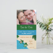 Save the Dateビーチ本生(Turtle)フォトカード セーブザデート (スタンド正面)