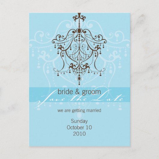 SAVE THE DATEポストカード：:：シャンデリア ポストカード (正面)