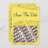 「Save the Date」が黄色にカール セーブザデート (正面/裏面)
