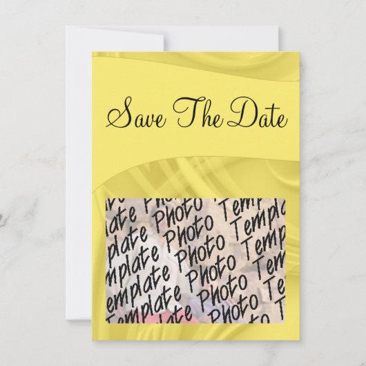 「Save the Date」が黄色にカール セーブザデート (正面)
