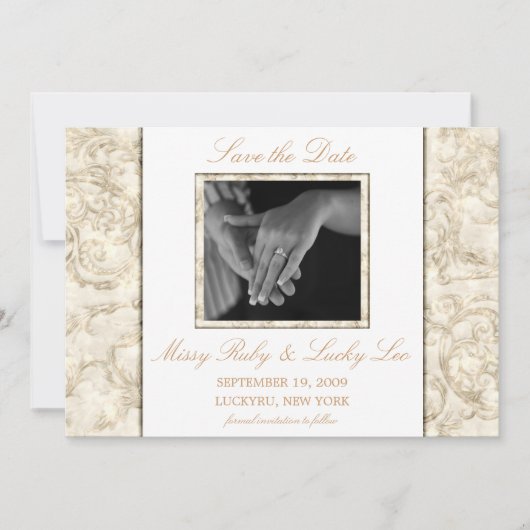 Save the Date のお知らせ 招待状 (正面)