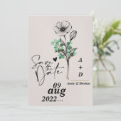 Save the Date の招待状 招待状 (スタンド正面)