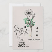 Save the Date の招待状 招待状 (裏面)