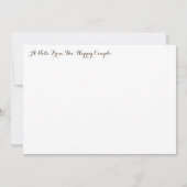 Save The Date - ウェスト 招待状 (裏面)