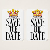 Save the Date ウェディングクラウン (正面&裏面)