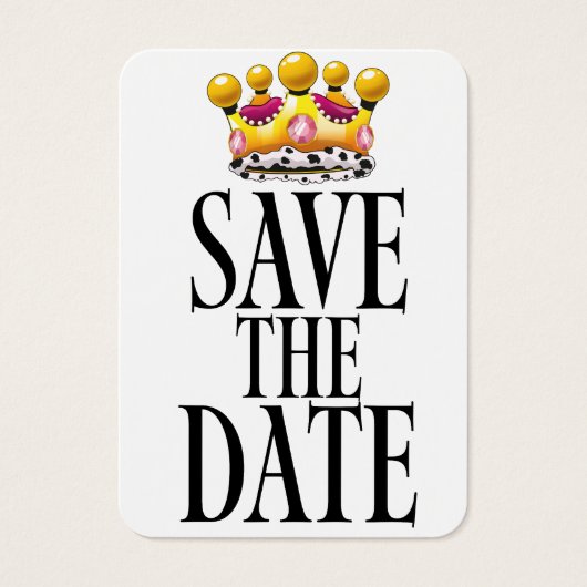 Save the Date ウェディングクラウン (正面)