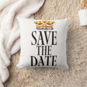 Save the Date ウェディングクラウン クッション (ブランケット)