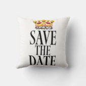 Save the Date ウェディングクラウン クッション (裏面)
